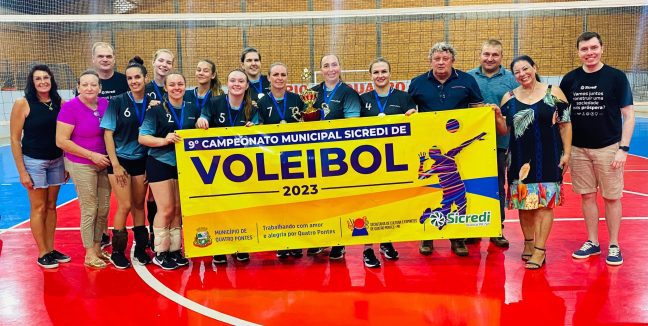 Meninas do Vôlei e Vôlei Bonifácio são campeões do 9º Campeonato Municipal Sicredi de Voleibol Adulto 2023