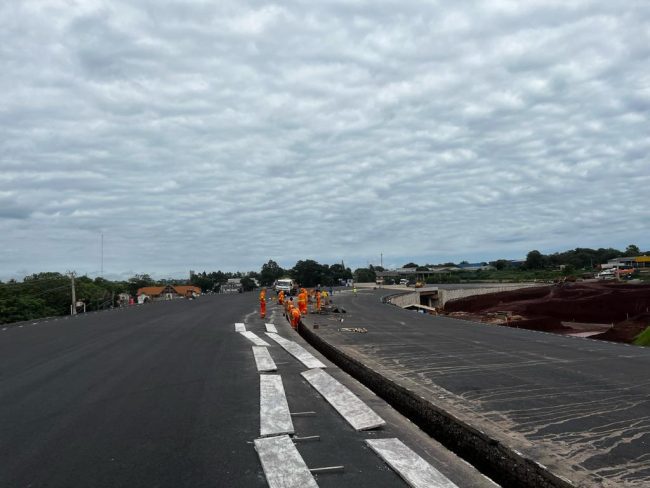 Obras da duplicação da BR-163 entre Quatro Pontes e Marechal devem ser entregues em breve