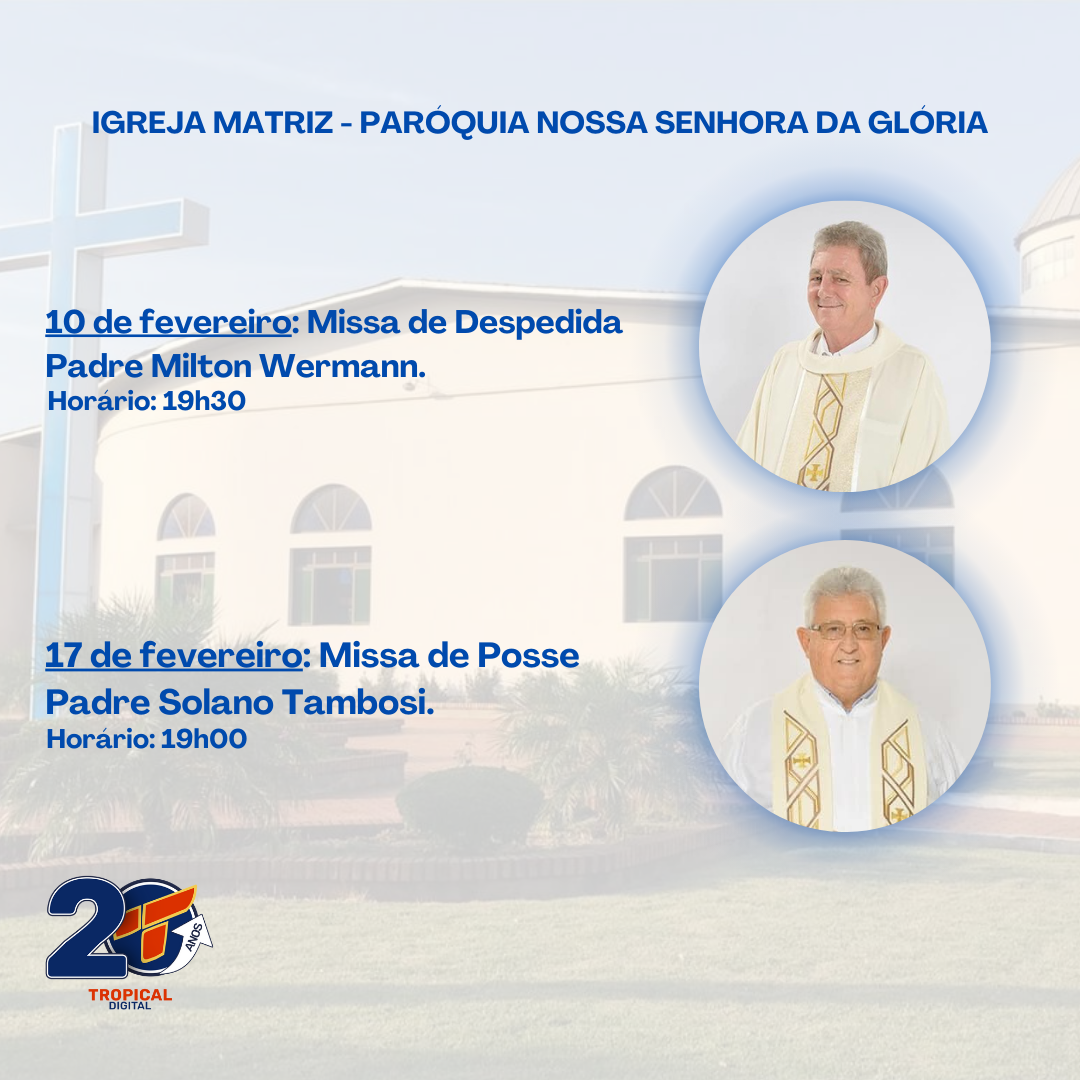 Padre Solano realiza missa de posse dia 17 de fevereiro em Quatro Pontes