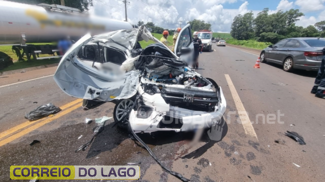 Grave acidente com vítima fatal é registrado na BR-163 entre Marechal Rondon e Mercedes