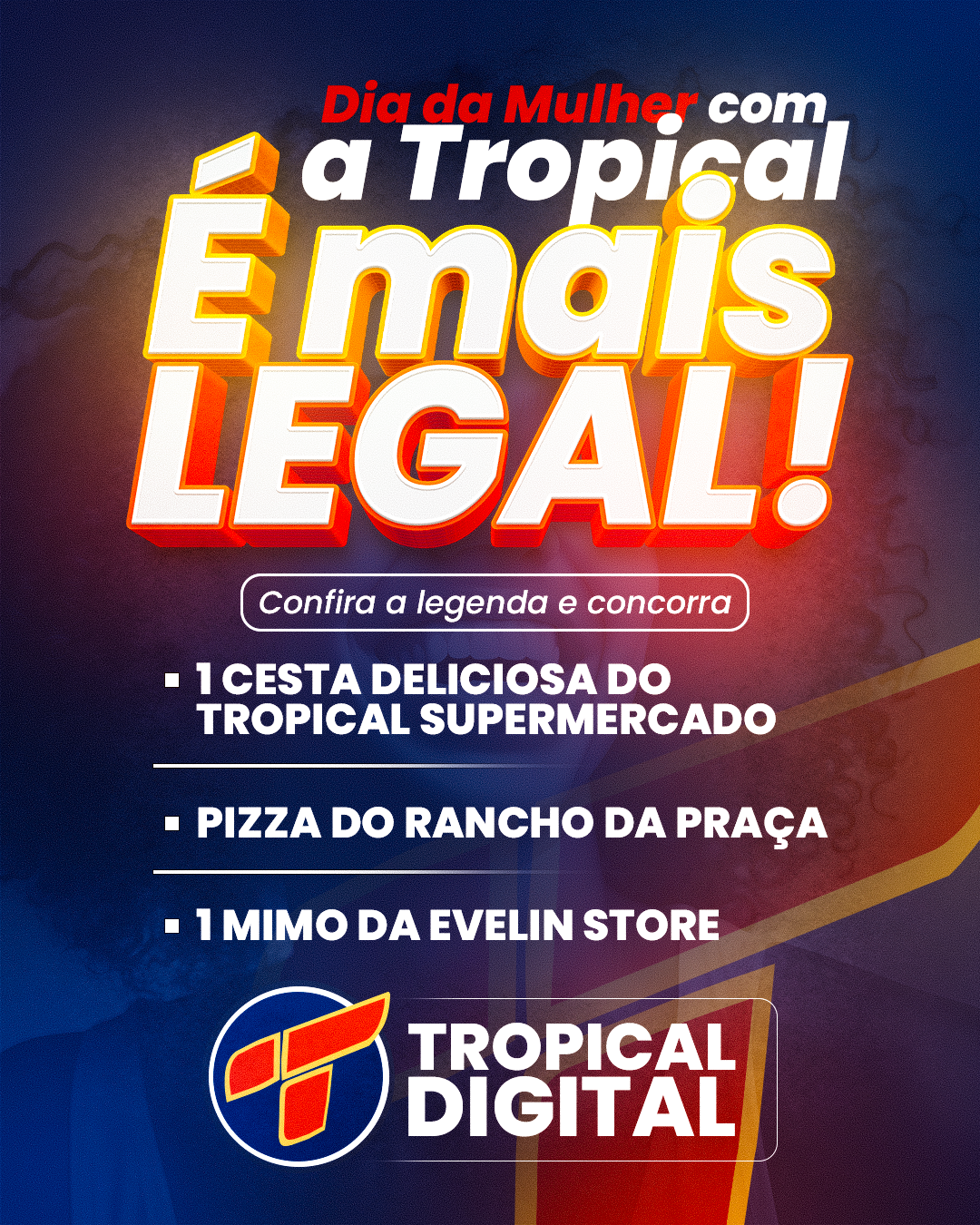 Rádio Tropical FM celebra o Dia da Mulher com um super sorteio!