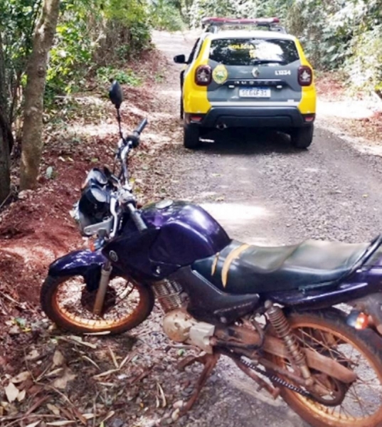 Polícia Militar recupera moto furtada em Marechal Rondon