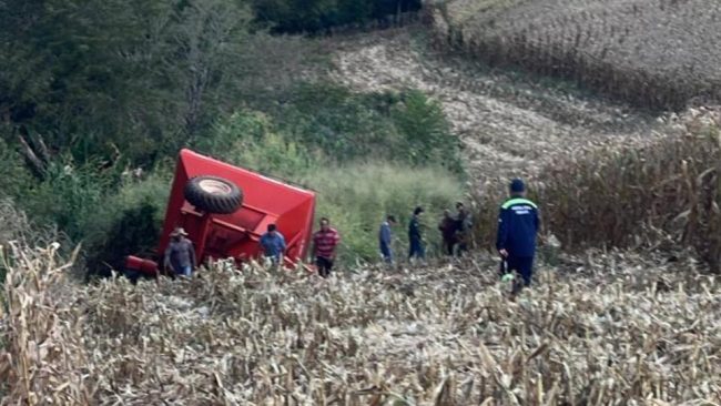 Agricultor morre em acidente com trator no interior do estado