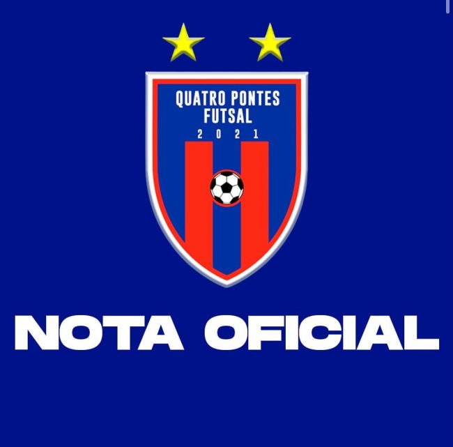 Secretaria de Esportes de Quatro Pontes emite nota sobre decisão da Liga Rondonense envolvendo jogador do Quatro Pontes Futsal