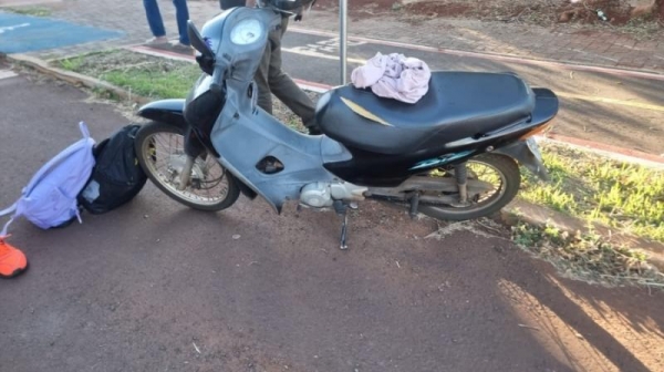 Acidente em Marechal Rondon deixa motociclista ferida