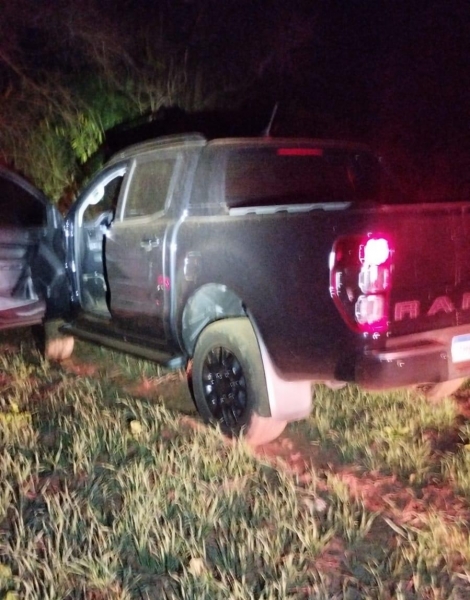 Elementos armados invadem residência e levam Ford Ranger em Toledo