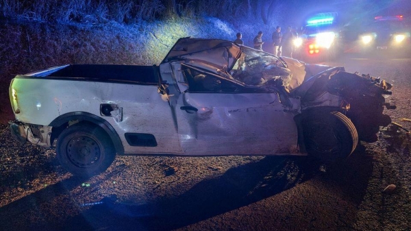 Vaca na pista provoca acidente com três veículos na BR-272