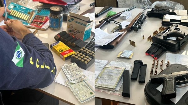 Policial militar é preso com artefatos bélicos durante operação do Gaeco no PR