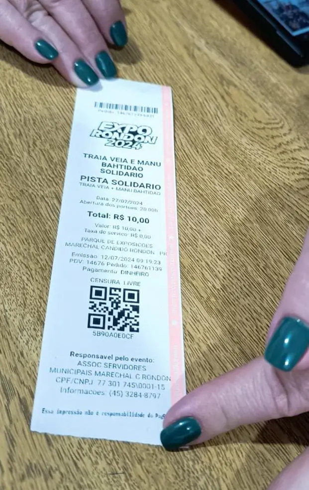 Segue até hoje a venda de ingressos solidários aos shows da Expo Rondon