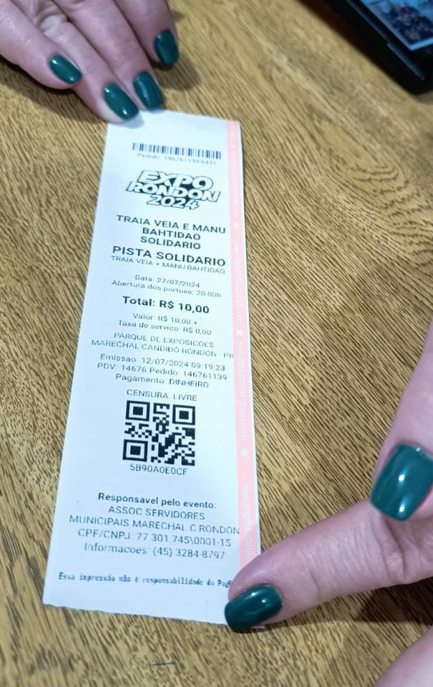 Segue até este sábado a venda de ingressos solidários aos shows da Expo Rondon