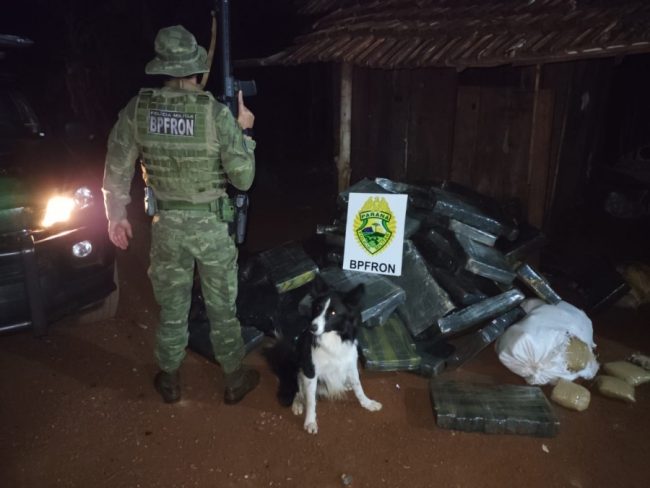 BPFron prende dois homens e apreende mais de uma tonelada de maconha em Porto Mendes