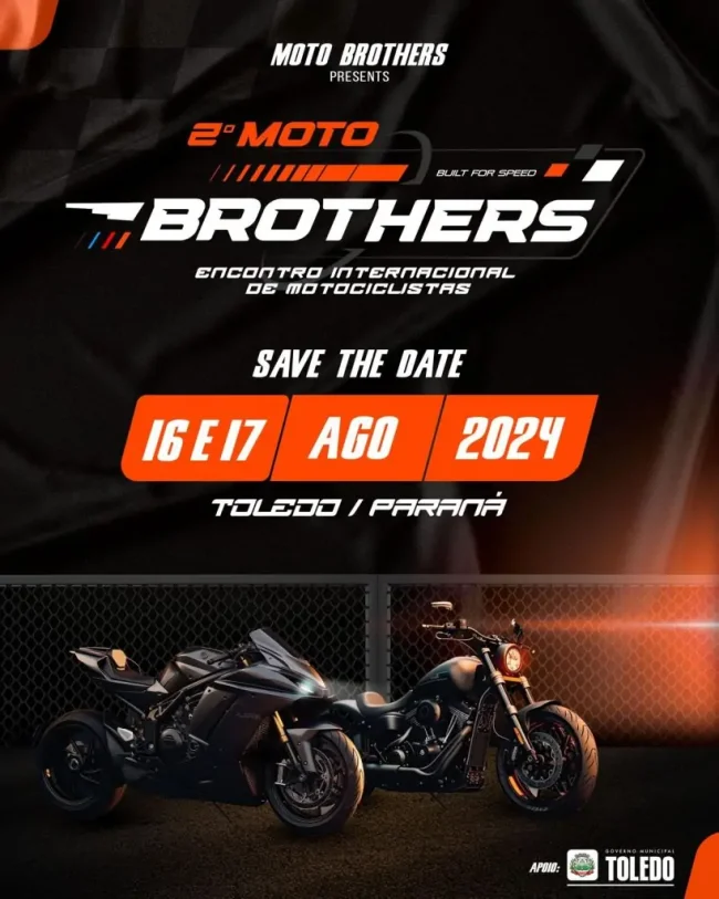 Toledo se prepara para o 2º Moto Brothers que acontece neste fim de semana