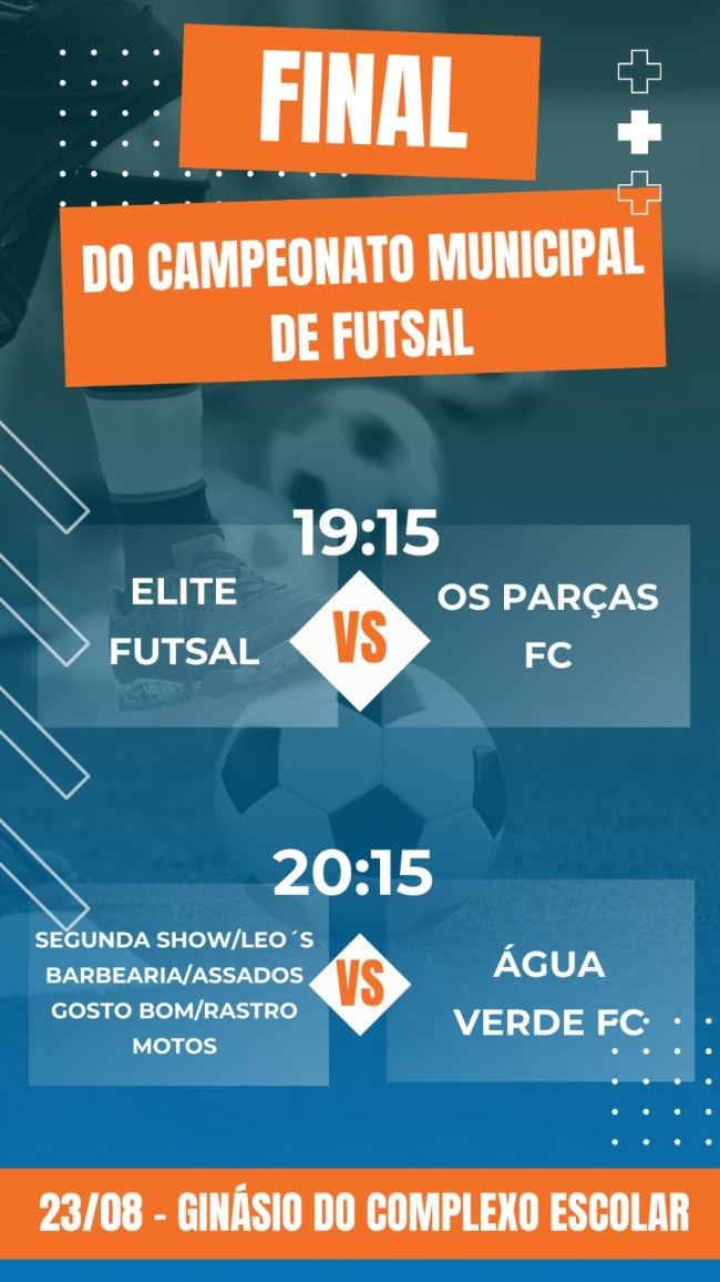 Final do Municipal de Futsal adulto de Quatro Pontes acontece hoje