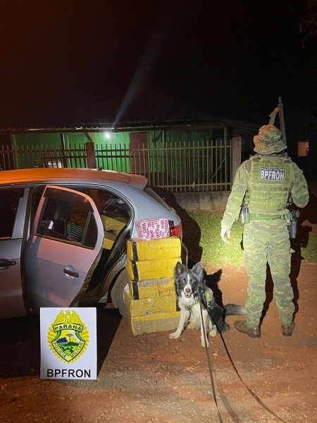 Carro e mais de 200Kg da “Cannabis Sativa” são localizados em casa abandonada no interior de Marechal Rondon