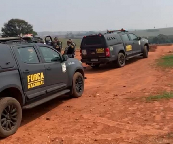 Arma é tomada de policial da Força Nacional em área de ocupação em Terra Roxa