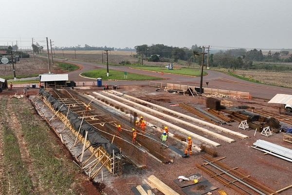 Obra do Contorno de Palotina tem alteração de tráfego para construção de viaduto