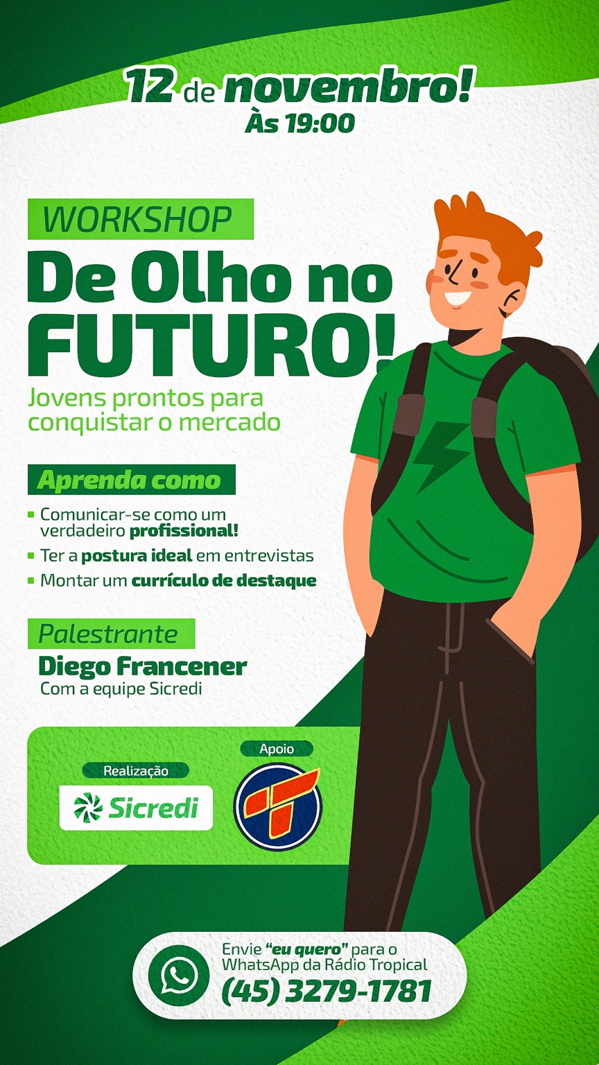 Quatro Pontes: Workshop “De Olho no Futuro” oferece aos jovens ferramentas para conquistar o mercado de trabalho