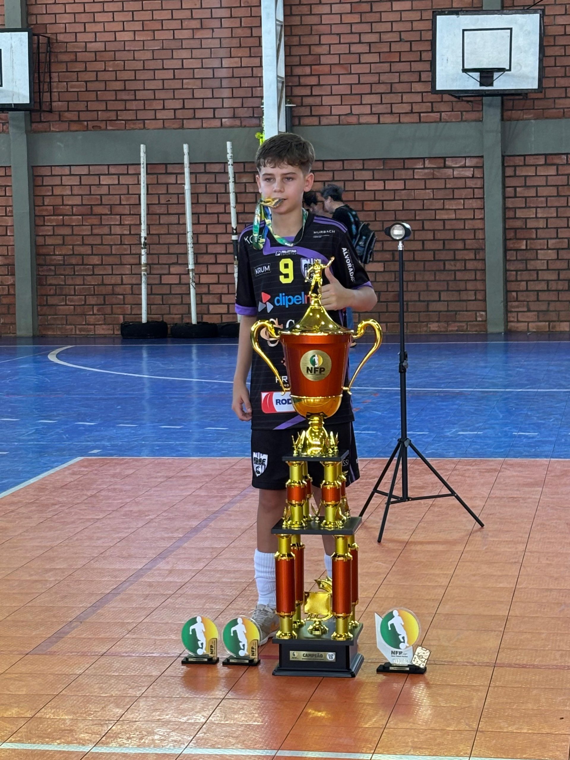 João Seidel é Campeão Estadual da NFP Sub-13 Jogando pela ADAF