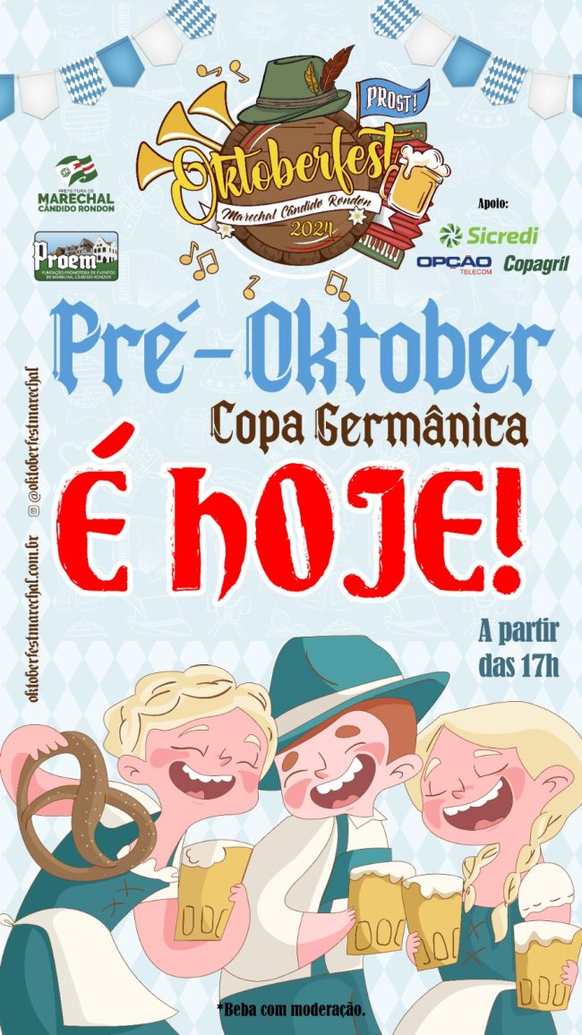 Pré-Oktoberfest da Copa Germânica acontece nesta quinta-feira