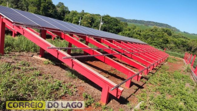 75 placas solares são furtadas em propriedade rural de Entre Rios do Oeste