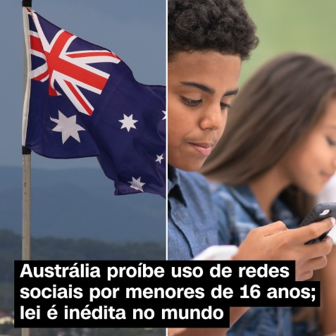 Austrália aprova lei inédita que proíbe redes sociais para menores de 16 anos