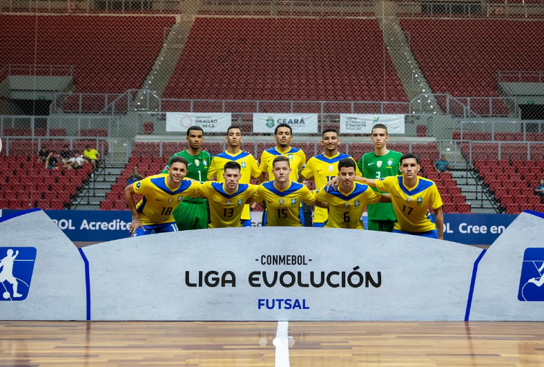 Com quatropontense em quadra, Brasil Sub-20 estreia na Liga Evolução com goleada sobre o Equador