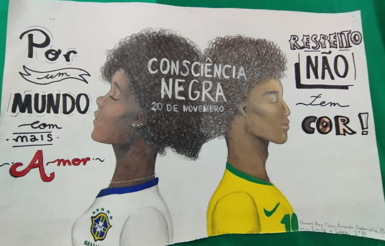 Colégio Estadual Quatro Pontes promove exposição em homenagem ao Dia da Consciência Negra