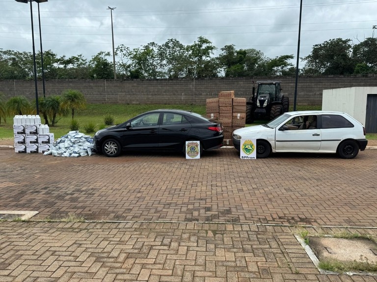 Polícia Federal e BPFron apreendem agrotóxicos e cigarros contrabandeados em Mercedes