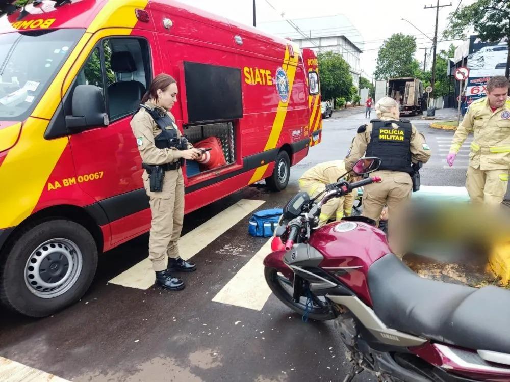 Motociclista fica ferido em acidente em Avenida rondonense