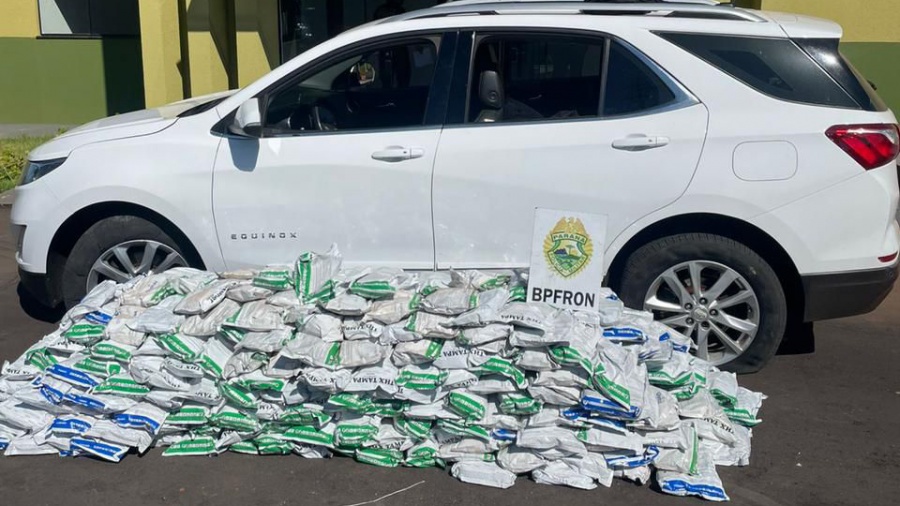 BPFron apreende veículo carregado com 400 Kg de agrotóxico