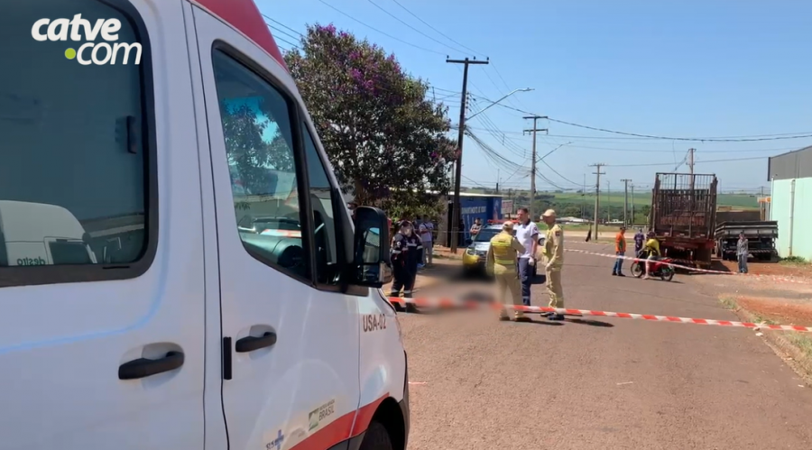 Mais um homicídio em Cascavel: homem é morto a tiros a luz do dia no meio da rua