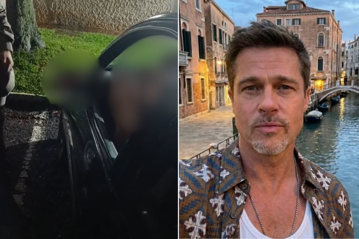 Mulher aguarda chegada de Brad Pitt em aeroporto do RS: ‘Plano era nos casarmos’