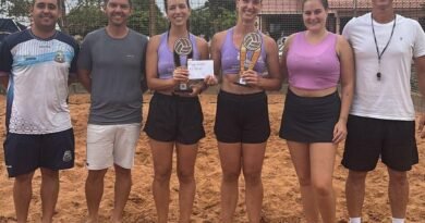 1º Open de Vôlei de Praia reúne atletas e marca sucesso de participação em Quatro Pontes 1 lugar feminino - 1º open de vôlei de praia3