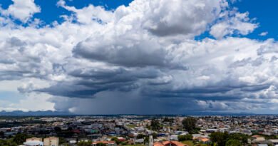 Nova frente fria marca o retorno das tempestades ao Paraná, prevê o Simepar Colombo, 14 de janeiro de 2026 – Chuva no horizonte.