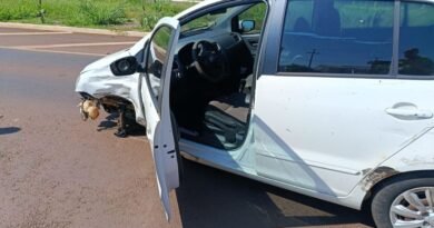 Colisão na saída para a BR-163, em Toledo, termina com roda arrancada e mulher ferida img_20260326111139_6d2da9232bf0cb8b6614df895c599490