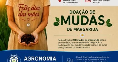 Acadêmicos de Agronomia promovem doação de mudas de margarida em Quatro Pontes D34AD0B1-7017-45E3-84F4-4E23B281153D