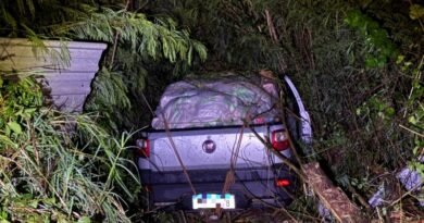 Carro sai da pista e invade área de mata na BR-163 em Mercedes 36a2eb1e383fad_1781434599WhatsApp_Image_2026_06_14_at_07.55.58__1_