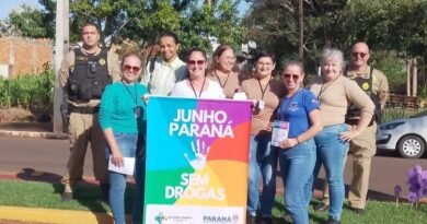 Quatro Pontes realiza pedágio educativo durante a campanha Junho Paraná Sem Drogas EDIT Quatro Pontes realiza pedágio educativo de conscientização durante o Junho Paraná Sem Drogas1