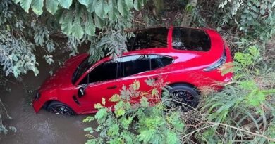 Porsche avaliado em mais de R$ 1 milhão é encontrado em barranco da PR-491 entre Nova Santa Rosa e Maripá image