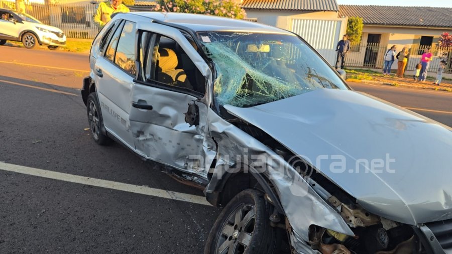 Turista com drogas causa grave acidente em Rondon, tenta fugir a pé, mas é contido por populares