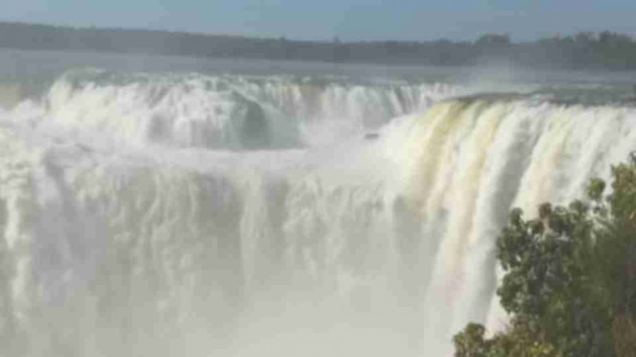 Garganta do Diabo do lado argentino está fechada para visitação após fortes chuvas