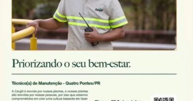 Cargill abre novas oportunidades de emprego para a unidade de Quatro Pontes C5A70090-08AF-4DCC-93C6-AADE19FC1FAB