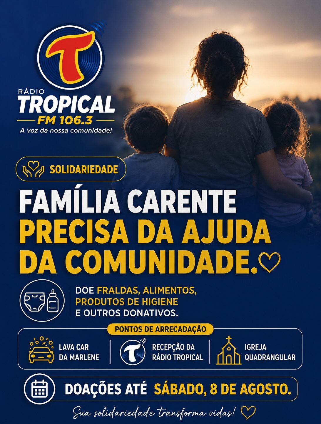 Quatro Pontes: família carente com crianças recém nascidas precisa da solidariedade da comunidade