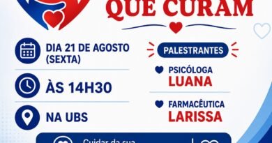 Secretaria de Saúde promove encontro sobre saúde mental em Quatro Pontes Card Encontro corações que curam
