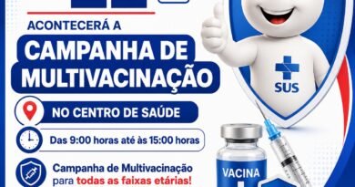 Quatro Pontes realiza Campanha de Multivacinação neste sábado Card campanha de vacina