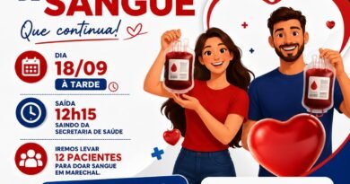 Quatro Pontes promove campanha de doação de sangue em setembro Card doação de sangue