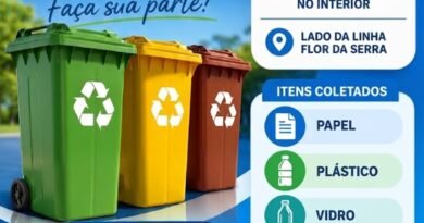 Coleta seletiva de recicláveis será realizada nesta quarta-feira no interior de Quatro Pontes Coleta seletiva no interior