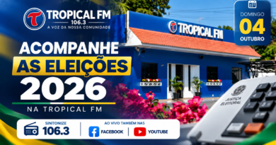 Tropical FM fará cobertura completa das Eleições 2026 neste domingo Tropical Eleições