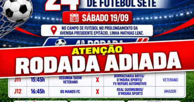 Rodada do Campeonato Municipal de Futebol é adiada devido às condições climáticas image