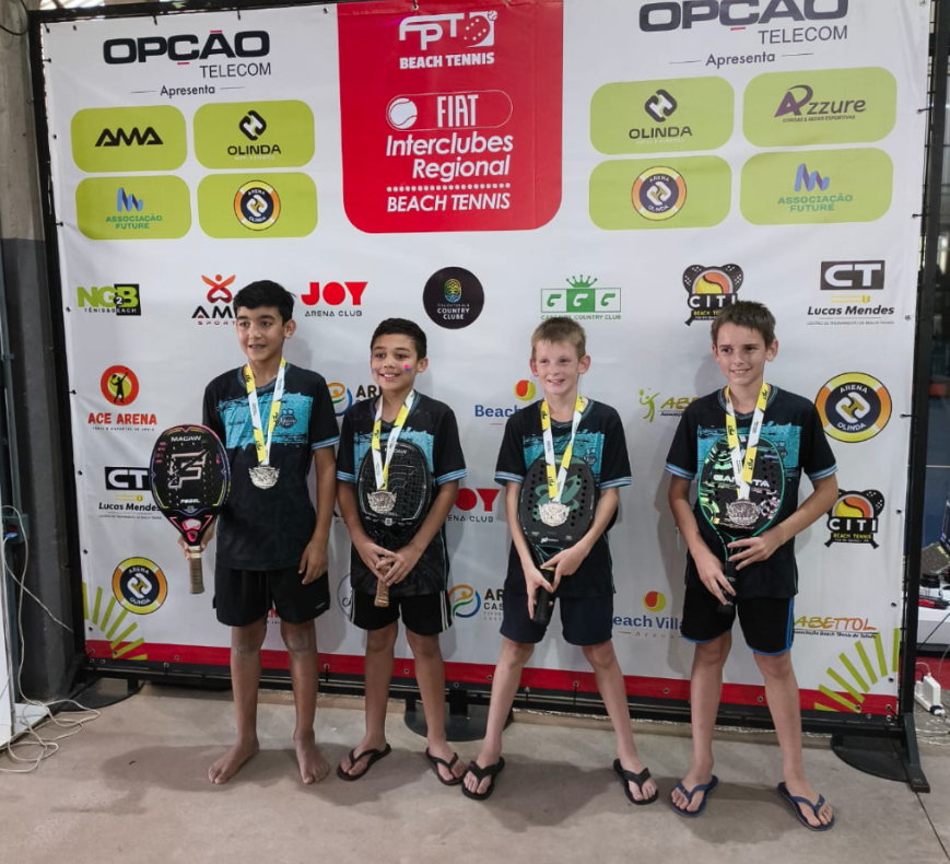 Miami Beach Tennis de Quatro Pontes conquista o vice-campeonato no Interclubes Paranaense